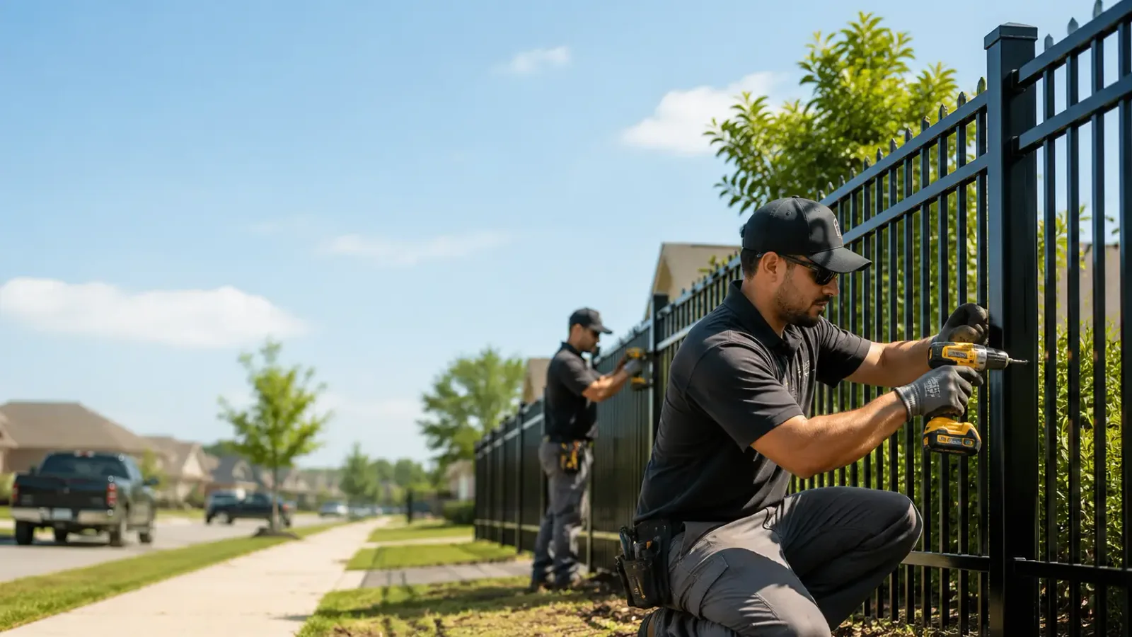 Metal Fence Installation in Singer, LA
